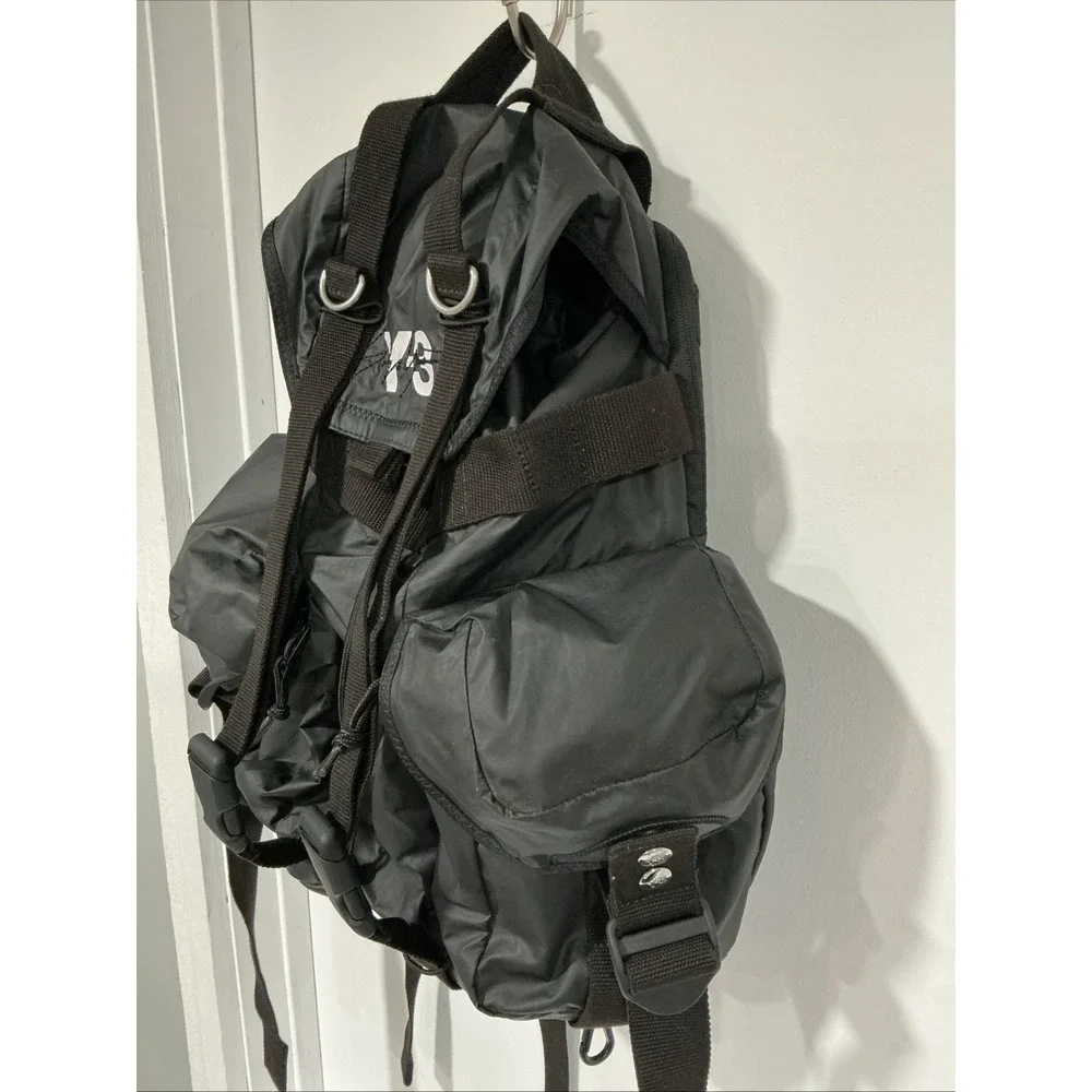 Y 3 Utility Backpack Logo Men Bag Yohji Yamamoto Adidas Collaboration, Black